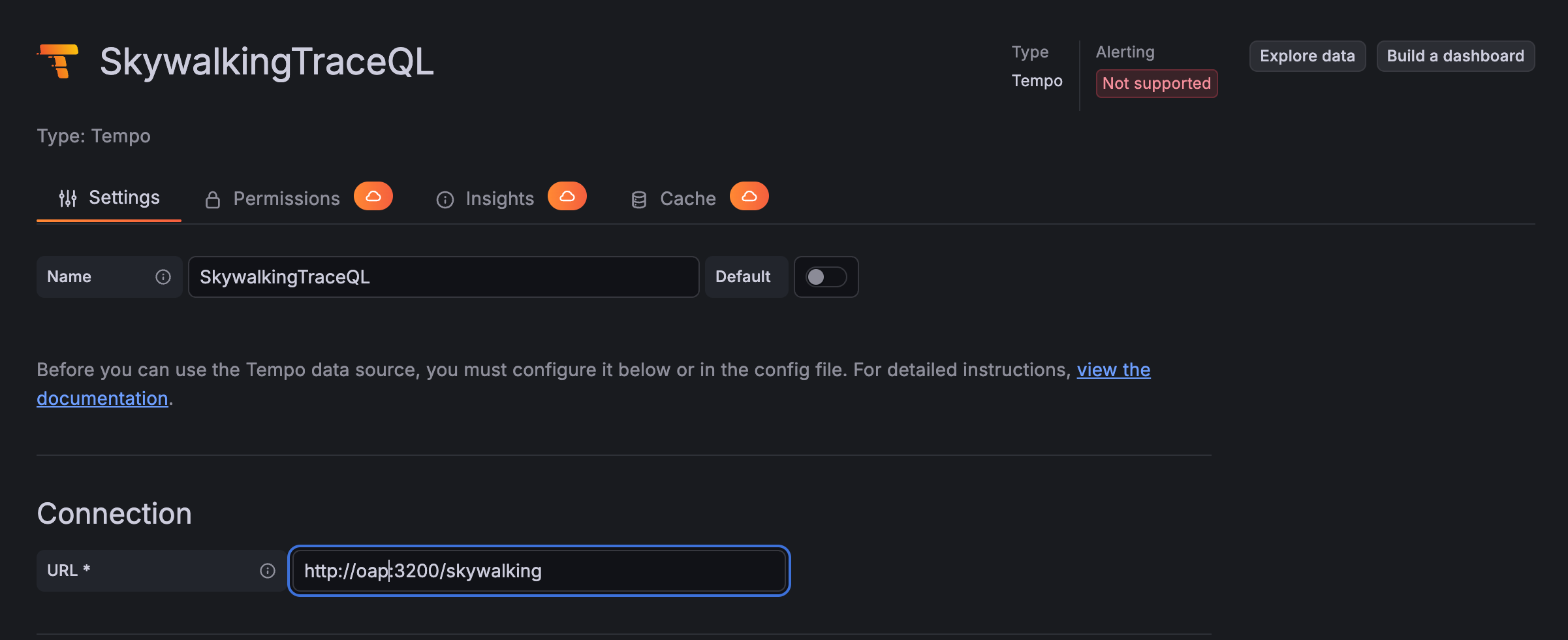 SkyWalking Data Source